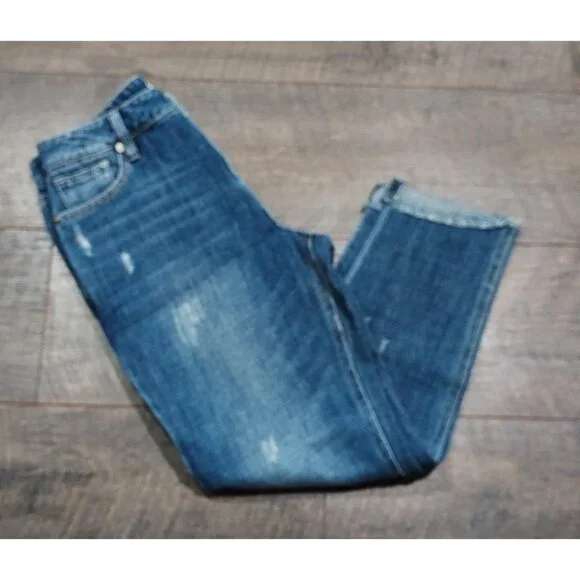 Jeans Habitual Capri Distressed Boyfriend Size 25 Beachcore Summertime 100Cotton - Picture 10 of 13